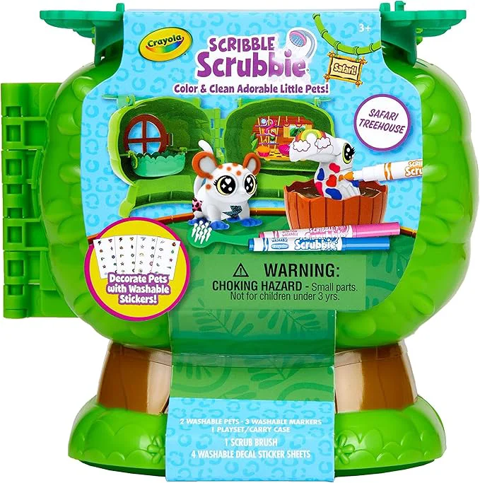 Modern Crayola Scribble Scrubbie Pets Safari Treehouse Toy Storage Case Gift for Boys GirlsAbout This Refined