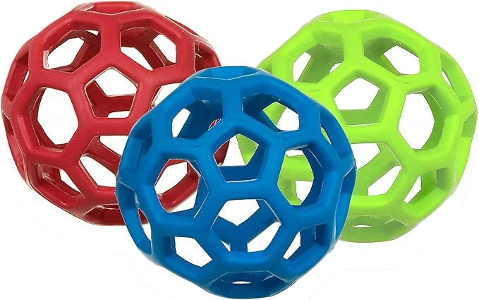 Artisan JW Pet HOLEE ROLLER BALL Dog Chew Treat Fetch Bouncy Toy LARGE 5.5 inch 3 PACKAbout This Refined