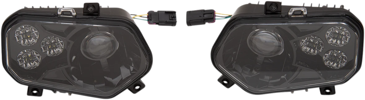 Expertly Made MOOSE UTILITY LED Headlight - RZR800 900 - Black 100-3355-PU Advanced