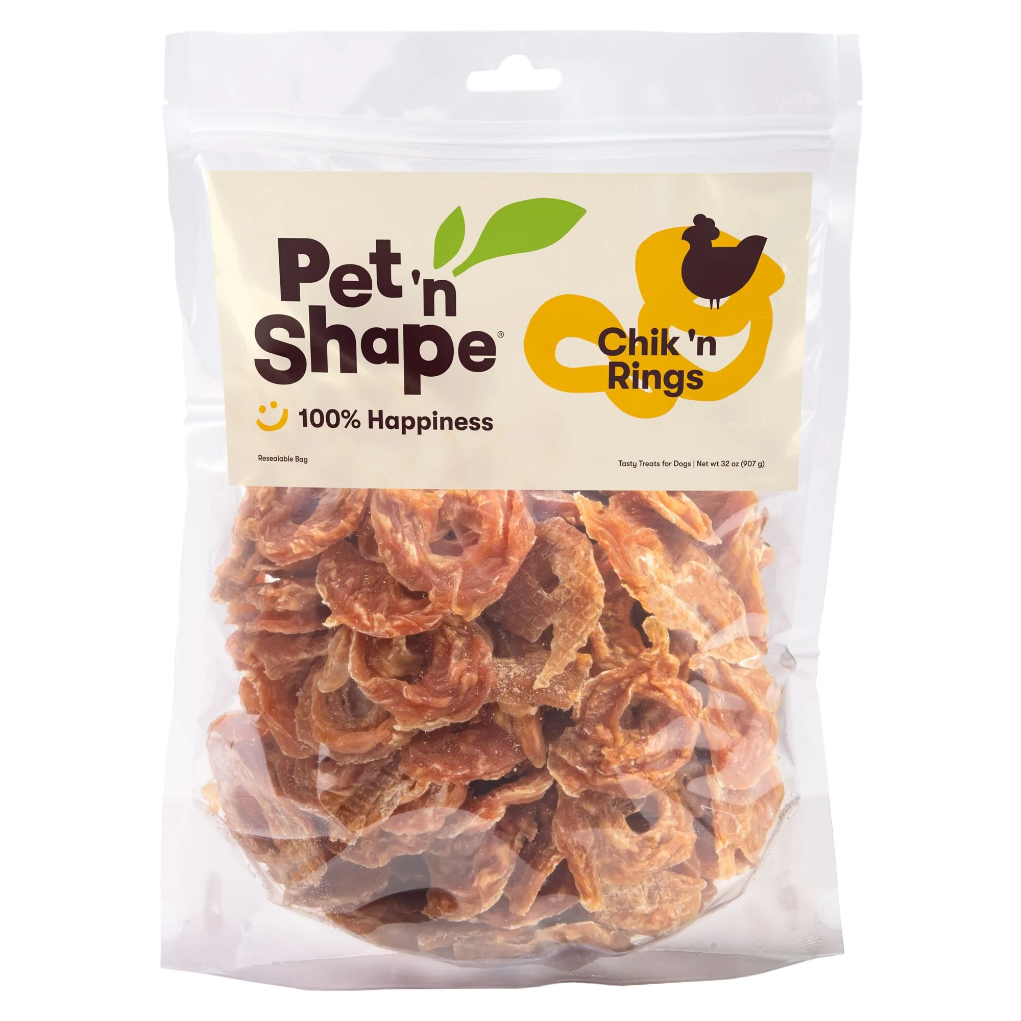 Sustainable Pet 'n Shape Chik 'n Rings – Natural Chicken Breast Jerky for Dogs 2 lb Grain- Stylish