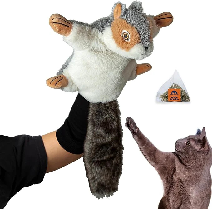 Healthy Milunova Pupr Pals Cat Wrestling Glove Catnip Infused Hand Puppet Toy with Tough Padding for Safe Interactive Play Protection to Stop Kitten Scratching Hands for Boredom-Busting ExerciseAbout This Trendy