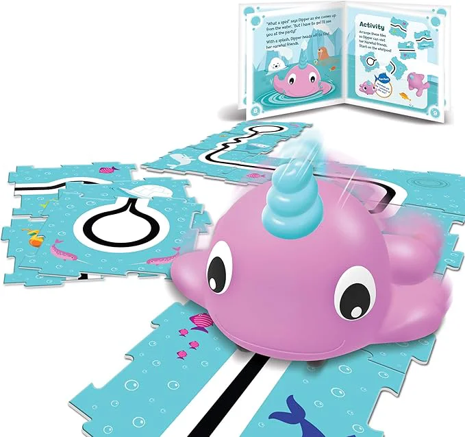 Easy-to-Use Learning Resources Coding Critters Go Pets Dipper the Narwhal - 14 Pieces Ages 4 Screen- Early Coding Toy For Kids Interactive STEM Coding Pet Toddler Learning ToysAbout This Minimalist