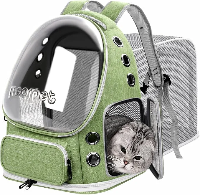 Authentic Breathable Cat Bubble Backpack Large Space Pet Carrier Backpack Expandable Efficient