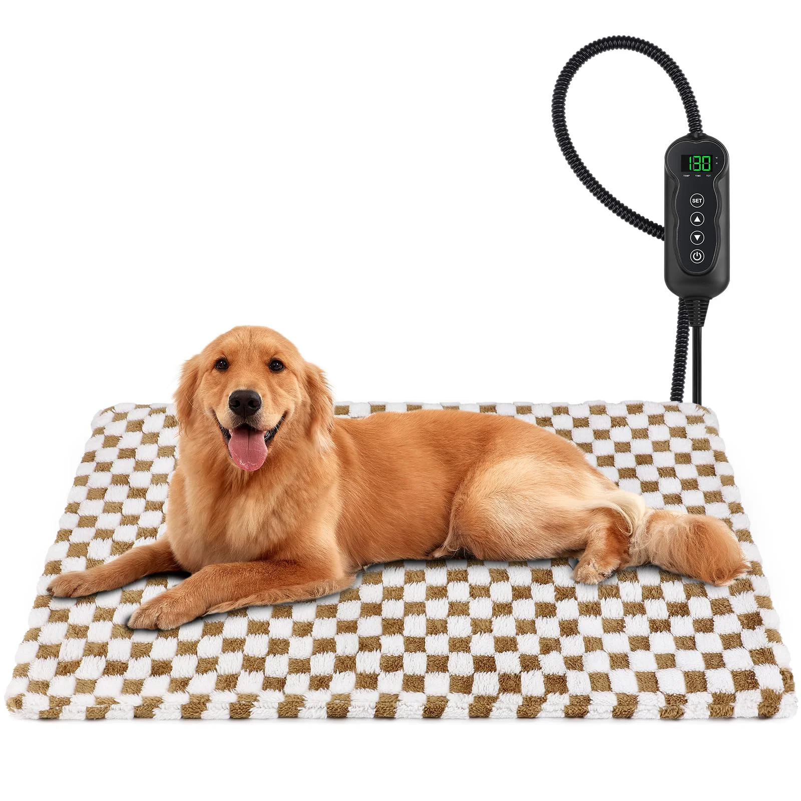 Original MIXJOY Pet Heating Pad 35x24 Large – 11 Temperature Levels Timer Washable Cover for Dogs Cats Sustainable