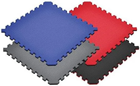 Fine Crafted Norsk Reversible Exercise Mats 3 4 Thick EVA Interlocking Foam Tiles Home Gym Flooring 4 Tiles 8 Trim Pieces 16 Sq. Ft. 24 x24 Gray Black Outstanding