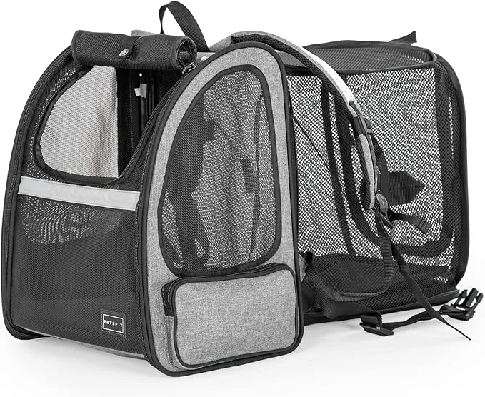 Stylish Petsfit Dog Backpack Carrier Cat Backpacks Expandable Reliable