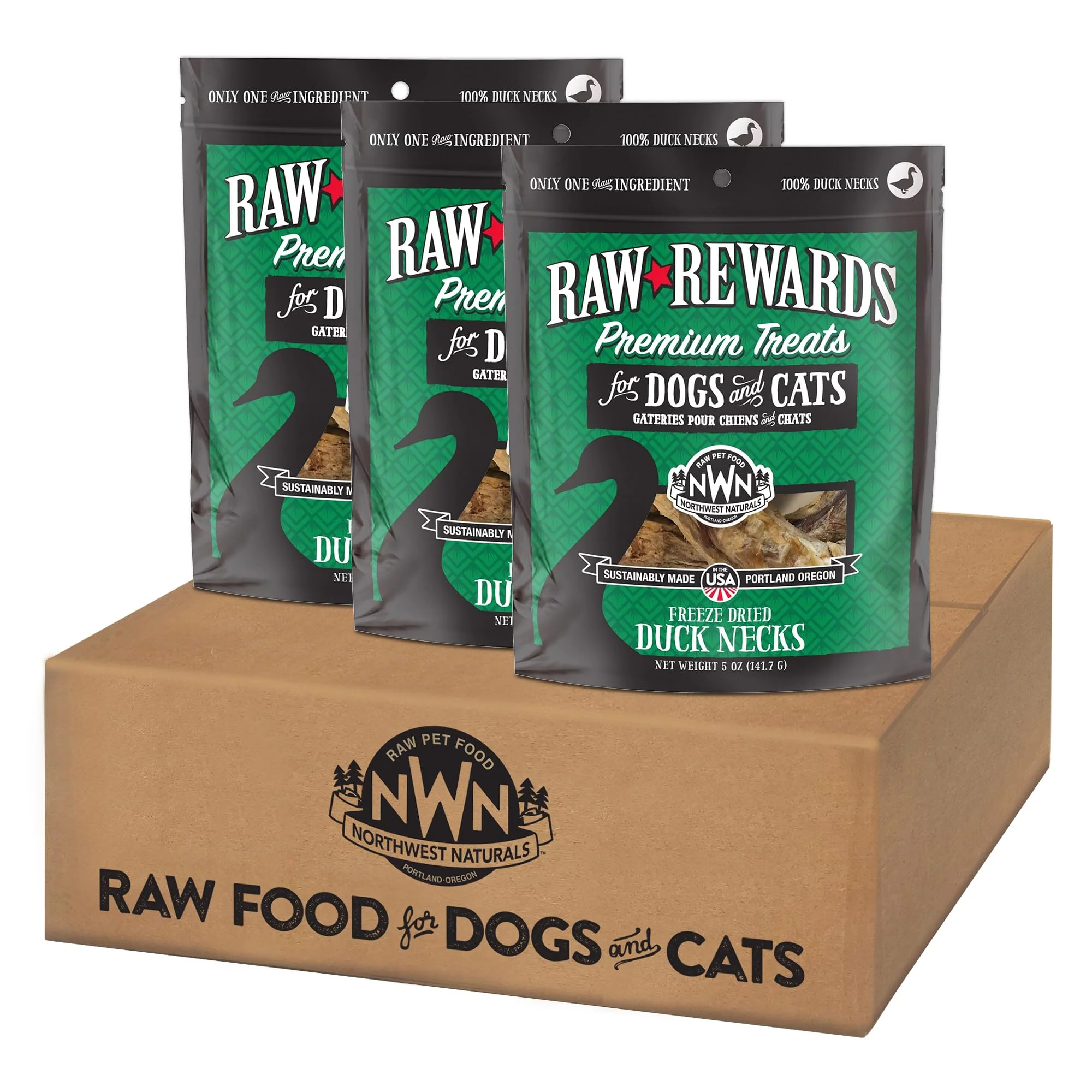 Optimized Northwest Naturals Duck Neck Treats – ze-Dried 1-Ingredient USA Made 3-Pack Stylish