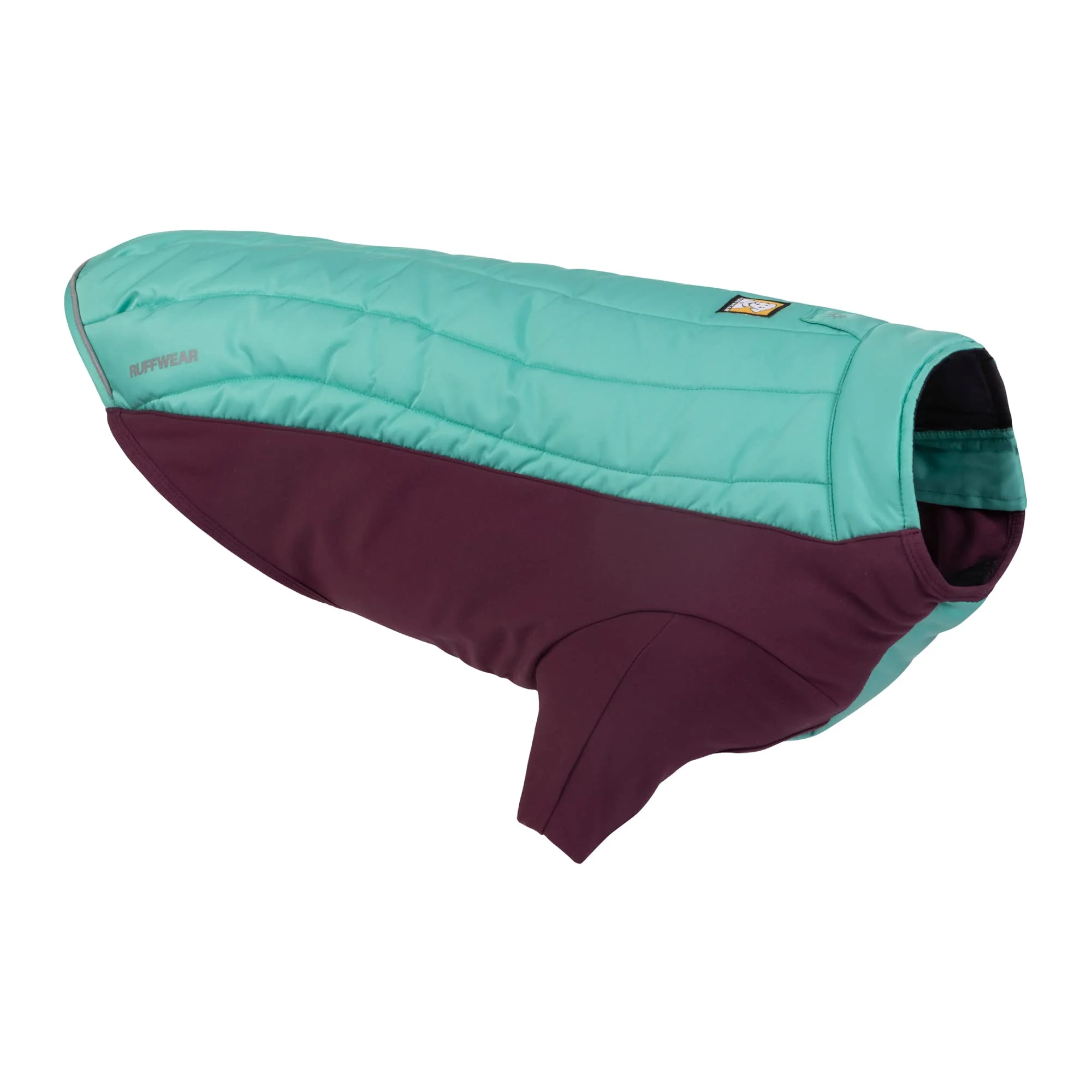 High-Grade Ruffwear Powder Hound Dog Winter Jacket - Insulated Softshell with StormSleeve Stretch Aurora Teal Small Trendy