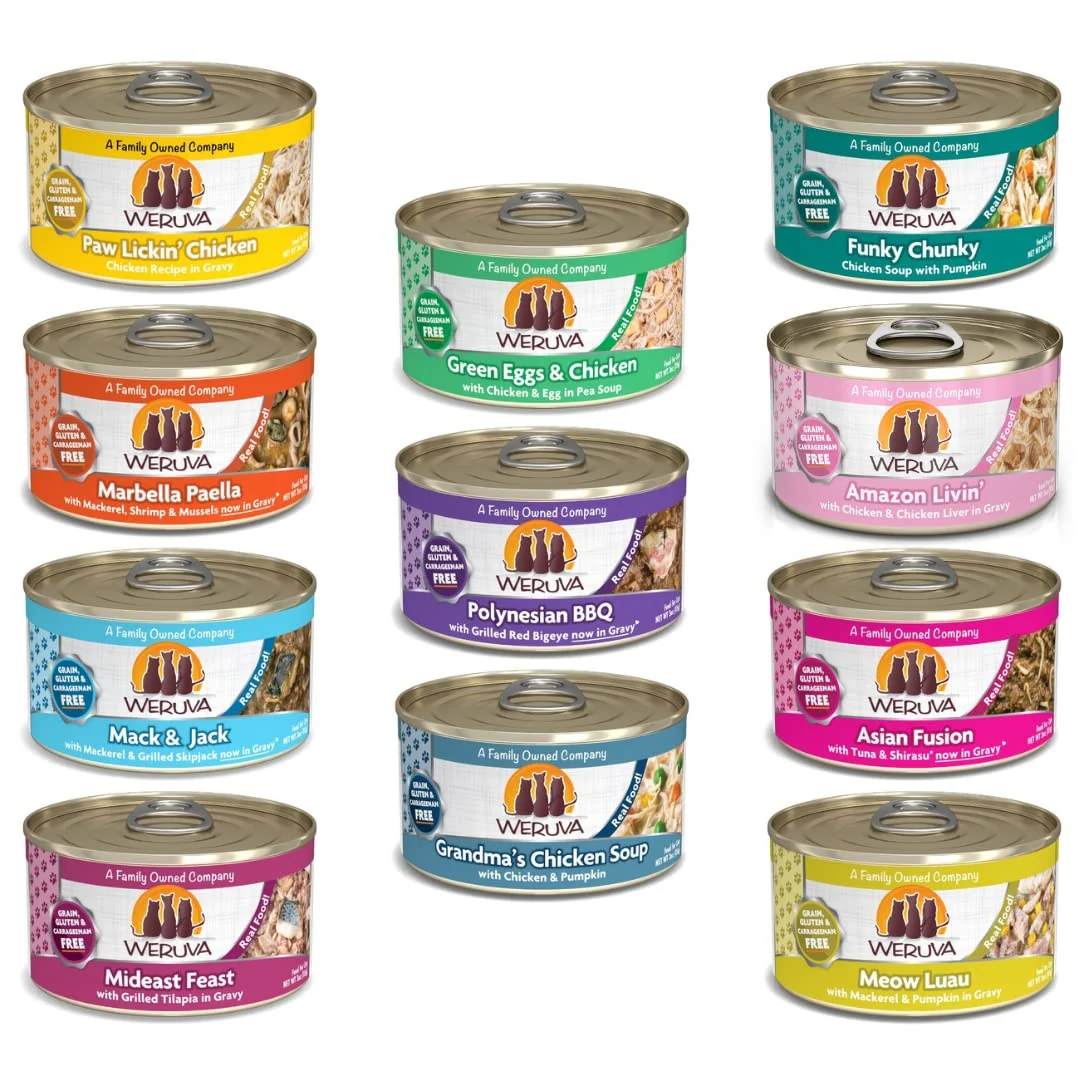 Top-Quality Weruva Classic Cat 11 Flavors Variety Pack – Grain Gluten 3 oz Cans Pack of 24 Original