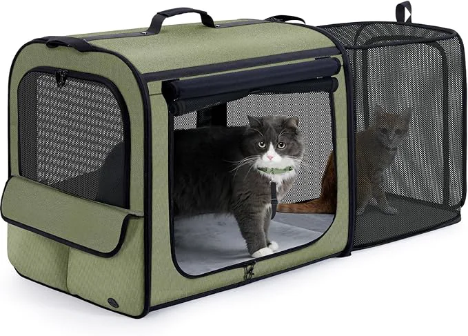 Smart Pecute Dog Car Carrier Stable and Light Weight Expandable Extra Space Dog Responsible