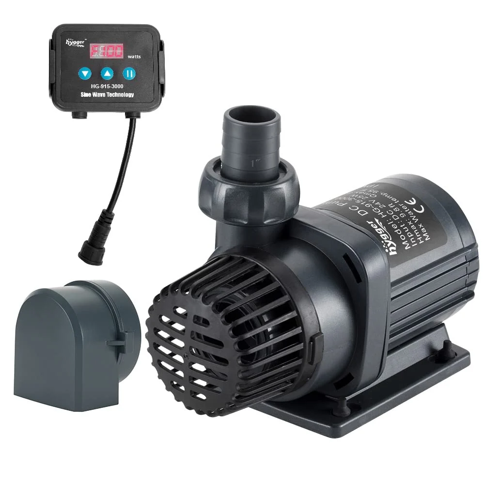 Expertly Made Hygger 24V DC Water Pump with LCD Controller – 1720 GPH Inline Submersible Original Design