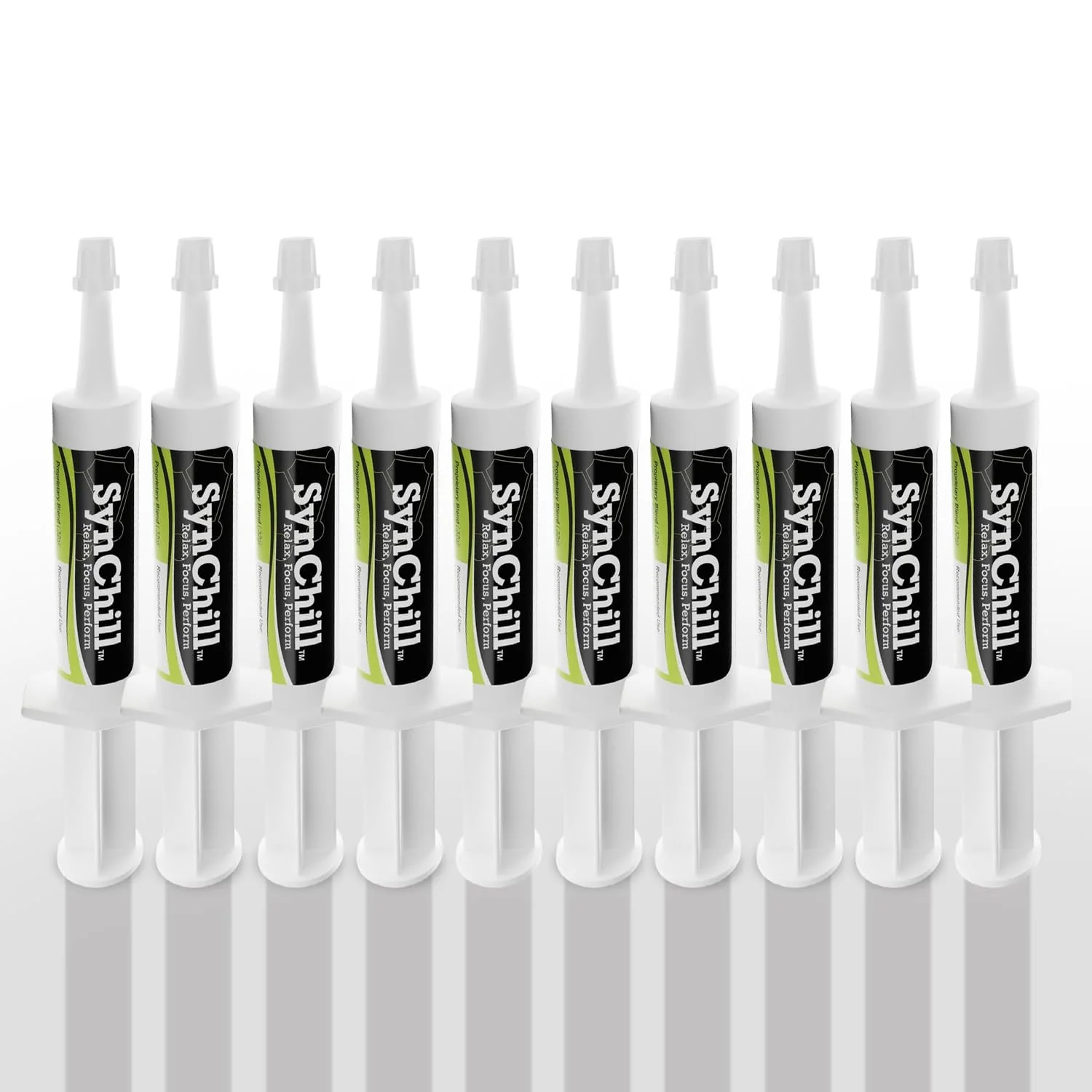Traditional SynChill Oral Horse Gel by SynNutra Equine — Natural Drug- Focus 10 Pack USA Made Trusted