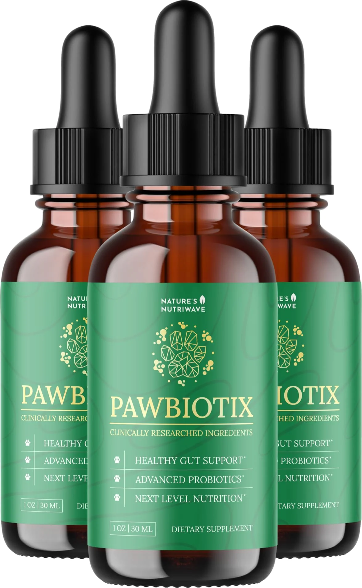Authentic Nature's NutriWave Pawbiotix Liquid Probiotics for Dogs VisaMastercardMaestroApple PayDiscoverShop Pay Eco-Friendly