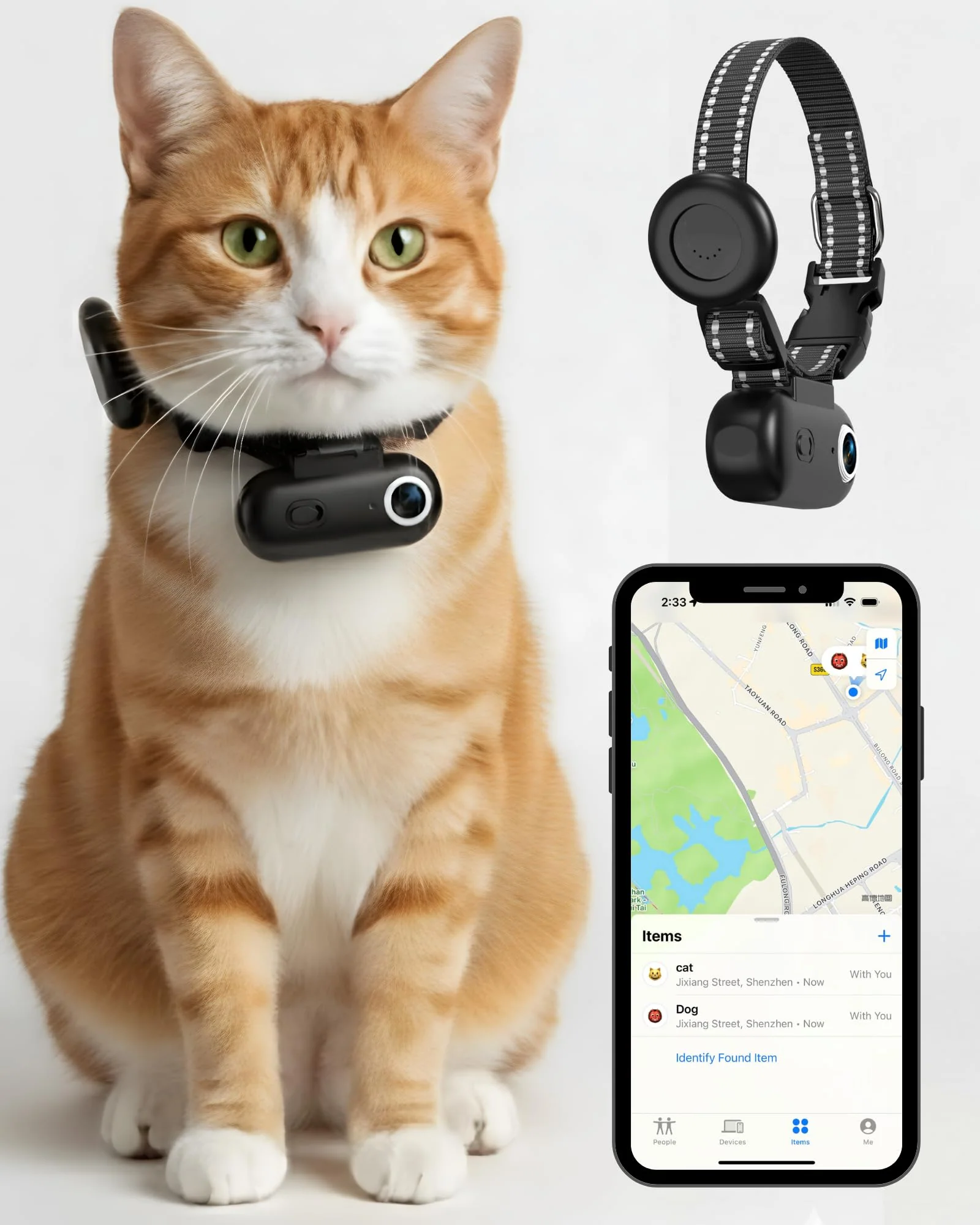 Carefully Designed ZoomaraKam Cat Camera Collar with Tracker Tag – 1080p HD No App Needed Trusted