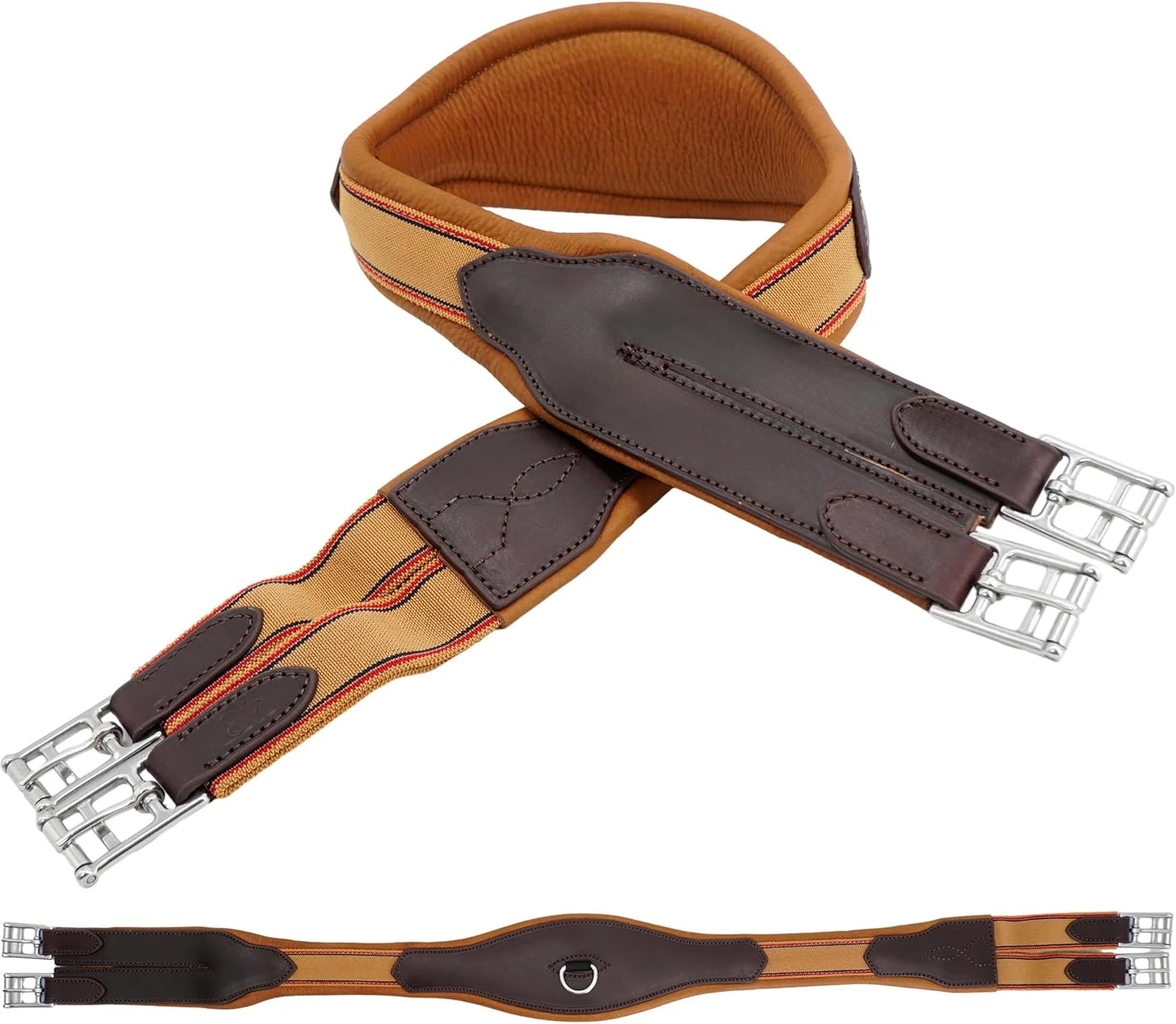 Optimized Jee Leather Horse Girth for English Saddles Premium Jumping and Training Equestrian Equipment