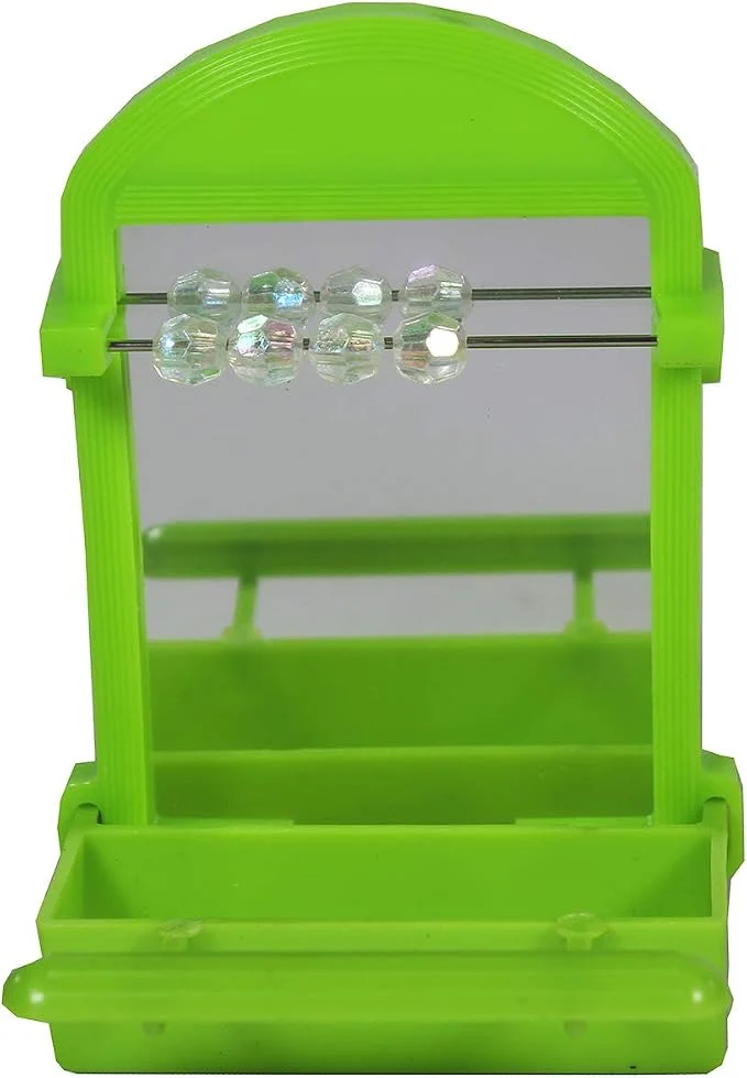 Clean Penn-Plax Bird Life Perch Mirror Natural