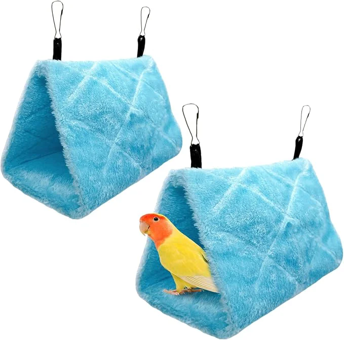 Expertly Made 2Pcs Bird Tent Plush Hammock Warm Hut Hanging Nest Selected