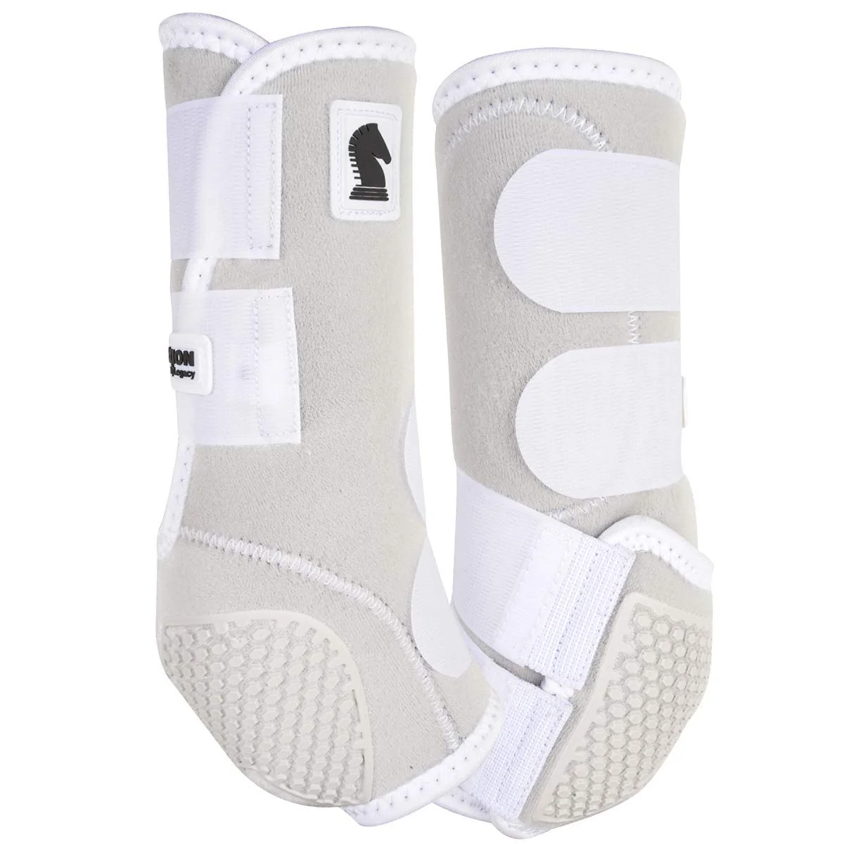 Carefully Designed Classic Equine Flexion Hind Boot by Legacy2 - White Size M Fast