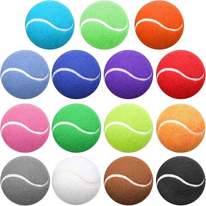 Stylish Yunsailing 15 Pcs Dog Tennis Balls Bulk 2.5 Inch Tennis Balls for Dogs Colored Mini Pet Toy Bulk for Large Medium Small Puppy Training ExercisAbout This Secure