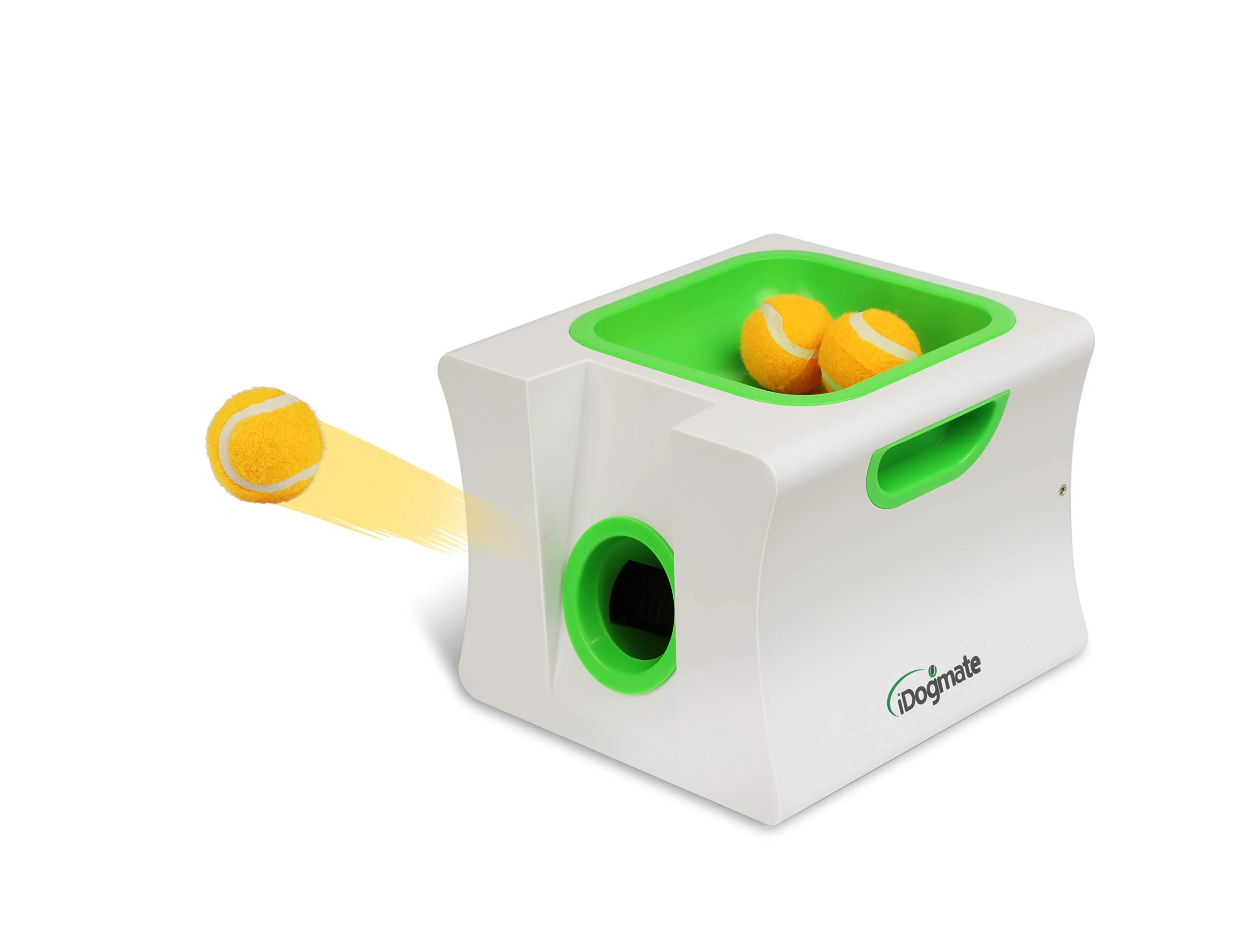 Advanced IDOGMATE Small Interactive Ball Launcher for Mini Dogs Rechargeable Auto Thrower with 3 Balls Outstanding