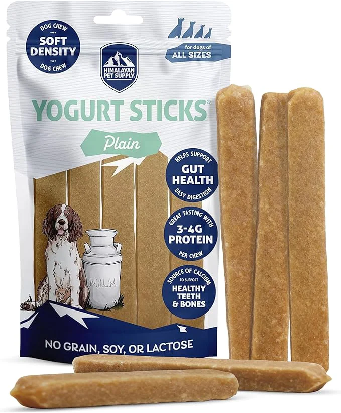 Reliable Himalayan Dog Chew Yogurt Sticks Plain Flavored Dog Treats With Prebiotics Probiotics Protein Digestive Support Lactose Gluten Natural Dog Treat for All Breeds Made in America 5 CountAbout This Luxury