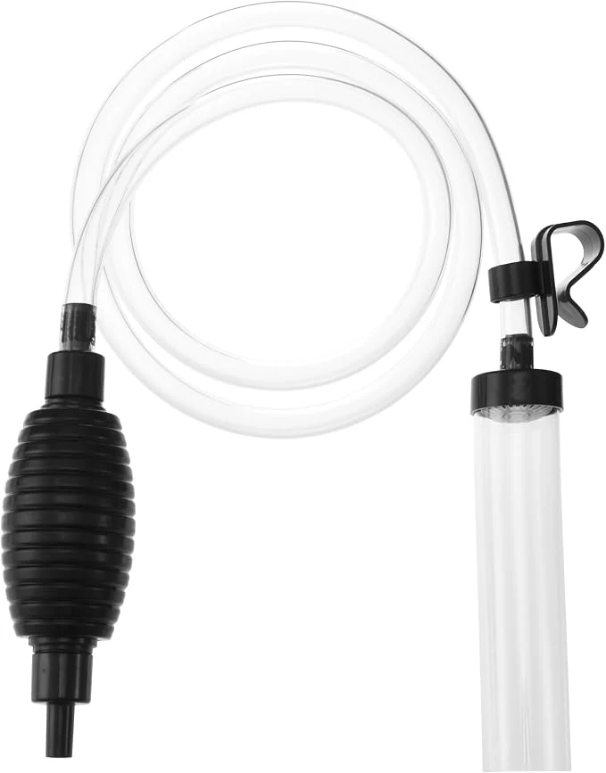 Advanced 5ft Aquarium Siphon Vacuum Cleaner-Hand Siphon Pump Water Changer Excellent