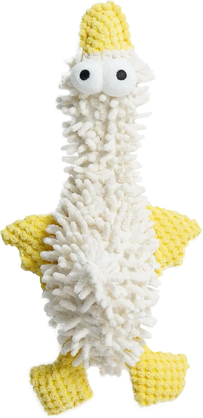World-Class Nocciola Plush Squeaky Dog Toys Cute Durable Stuffed Crinkle Puppy Pet Chew Toys for Large Medium Small Dogs - DuckAbout This Optimized