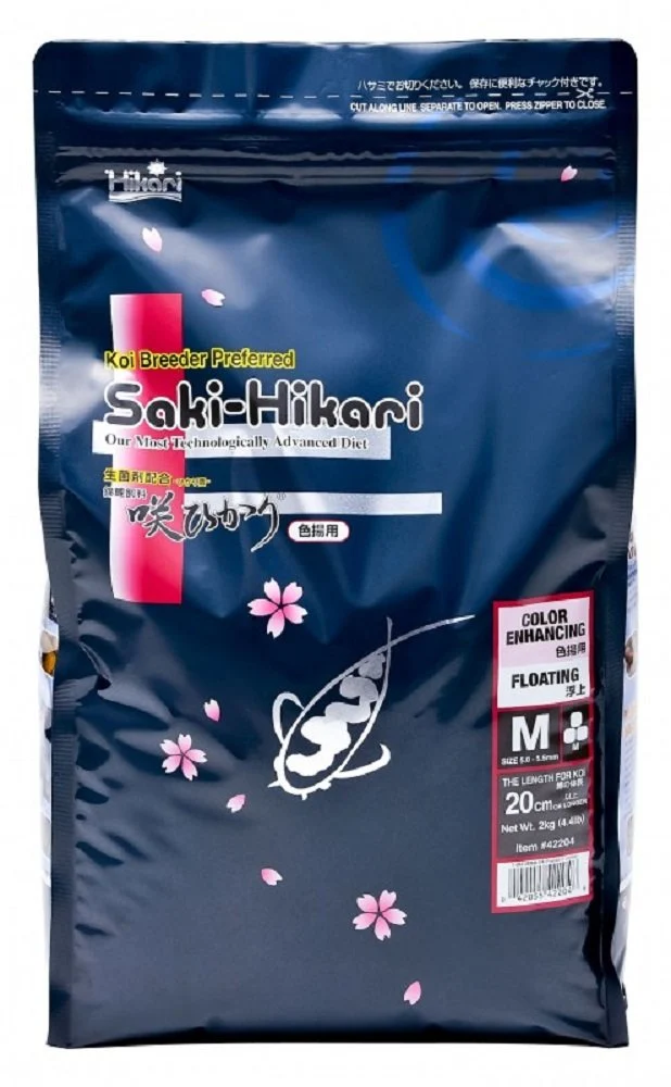 Exceptional Hikari Saki Color 4.4 Lb Medium Pellet – Color-Enhancing Koi Food Verified