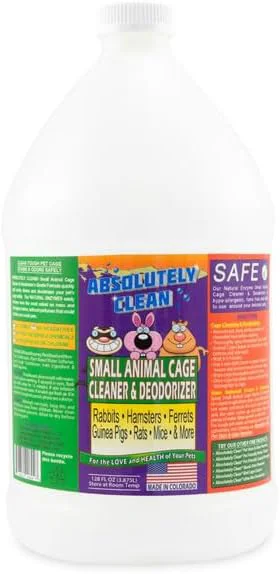 Responsible Absolutely Clean Small Animal Cage Cleaner Just Spray Wipe Easily Consistent