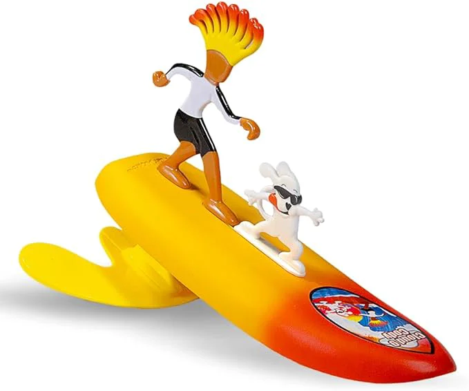 Durable Surfer Dudes Legends Surfer Pets Wave Powered Mini-Surfer Pet and Surfboard Beach Toy - Cloud 9 Cody and SkyAbout This Artisan