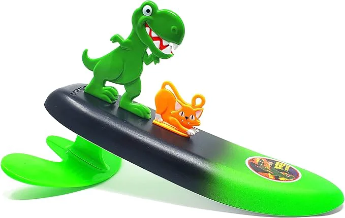 Breathable Surfer Dudes Legends Surfer Pets Wave Powered Mini-Surfer Pet and Surfboard Beach Toy - Rincon Rex and Santa CruzAbout This Traditional