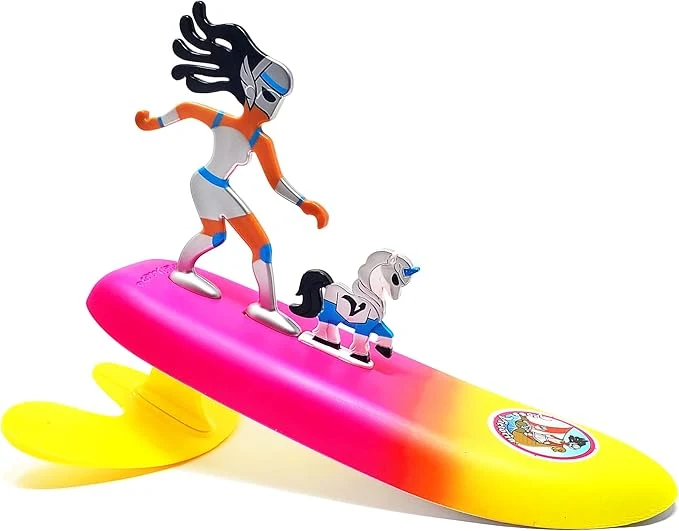 High-Performance Surfer Dudes Legends Surfer Pets Wave Powered Mini-Surfer Pet and Surfboard Beach Toy - Voss Victoria and BulkenAbout This Safe