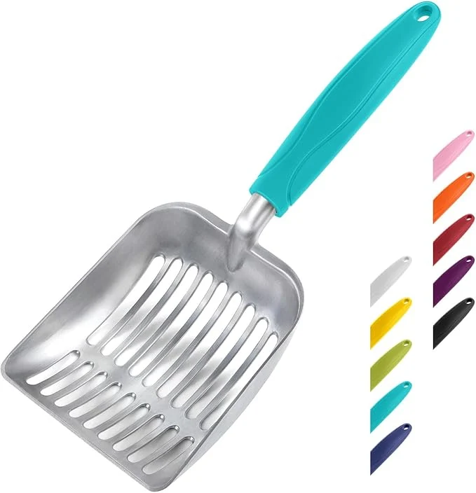 Unique WePet Cat Litter Scoop Aluminum Alloy Sifter Kitty Metal Scooper Deep Shovel Practical