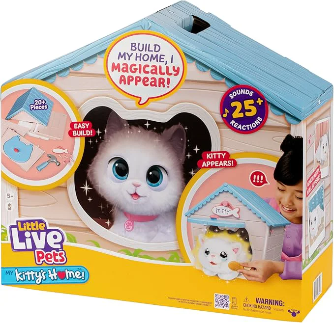 Carefully Designed Little Live Pets Cat Figurines for Kids Interactive Hutch Animal Playset with 25 Sounds Outdoor Toys for 5 Year Old GirlsAbout This High-Performance