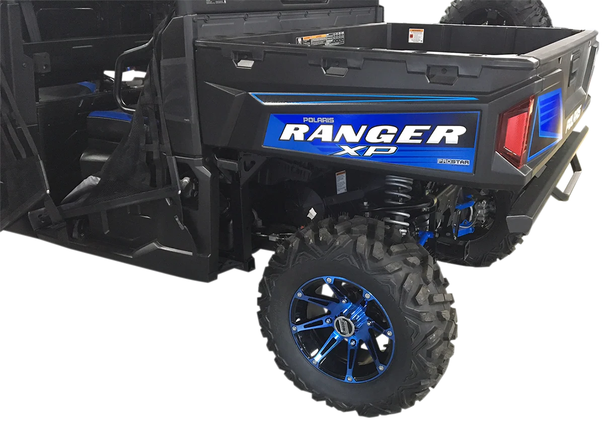 Convenient MOOSE UTILITY Wheel - 387X - Front - Anodized Blue Black - 12x7 - 4 136 - 4 3 387MO127136BWB4 Solid