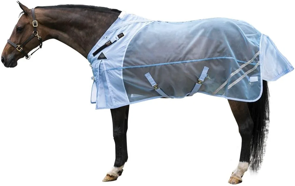 Smart Schneiders Mosquito Mesh II Adjusta-Fit Horse Fly Sheets Insect UV Protection for Horses Durable 350D Mesh Reflective Safety Stripes Elegant