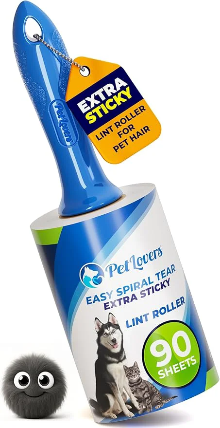 Solid PetLovers Extra Sticky Lint Roller Single Unit 90 Sheets Environmentally Friendly