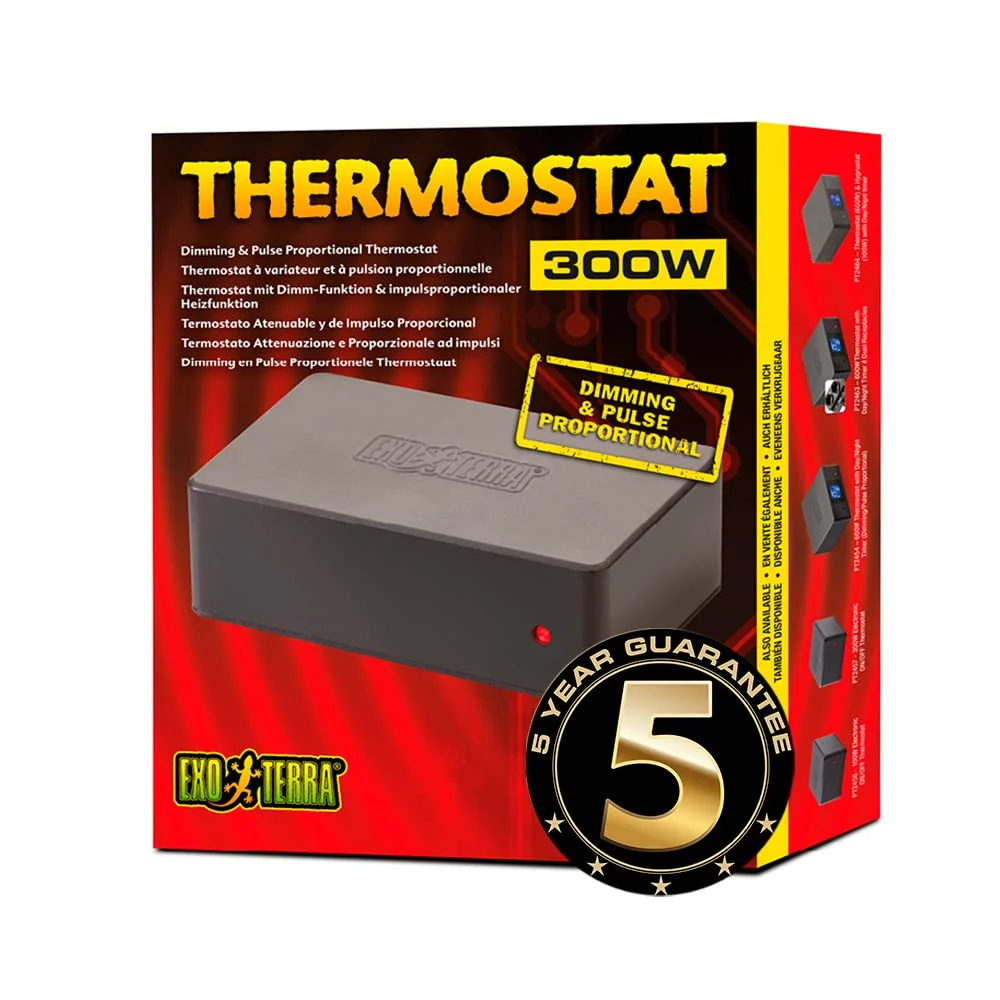 Certified Exo Terra Dimming Pulse Proportional Thermostat for Reptile Terrariums Easy-to-Use