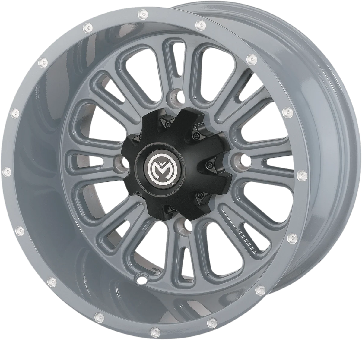 Responsible MOOSE UTILITY Wheel - 399X - Rear - Gray - 14x8 - 4 110 - 4 4 399MO148110KG4 Unique