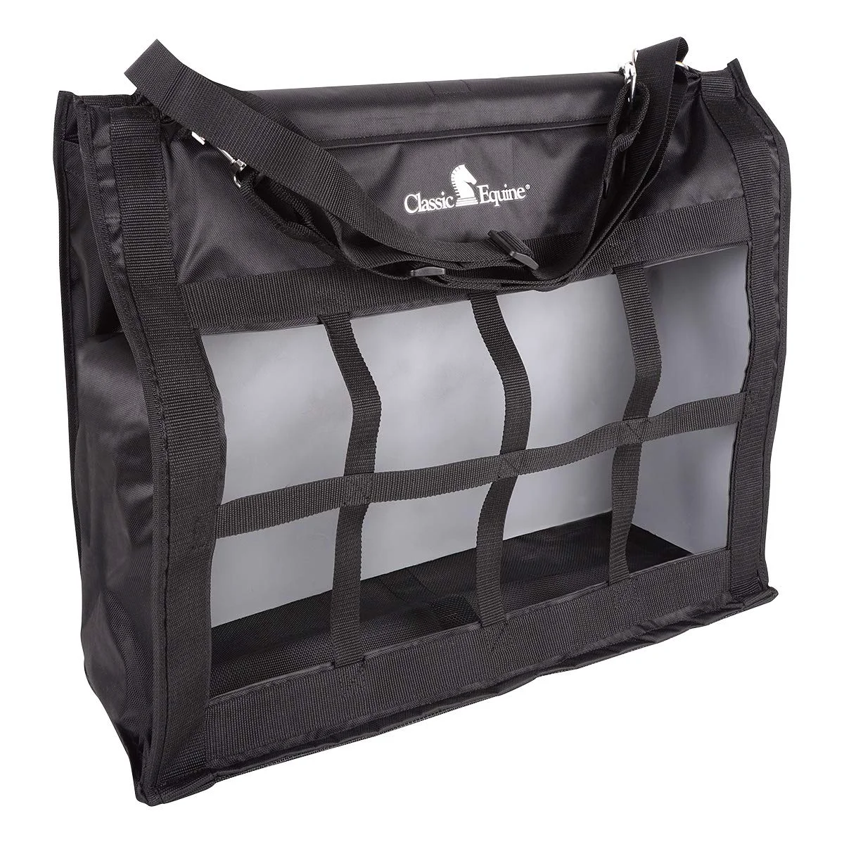Pure Classic Equine Designer Top Load Hay Bag - Black Durable