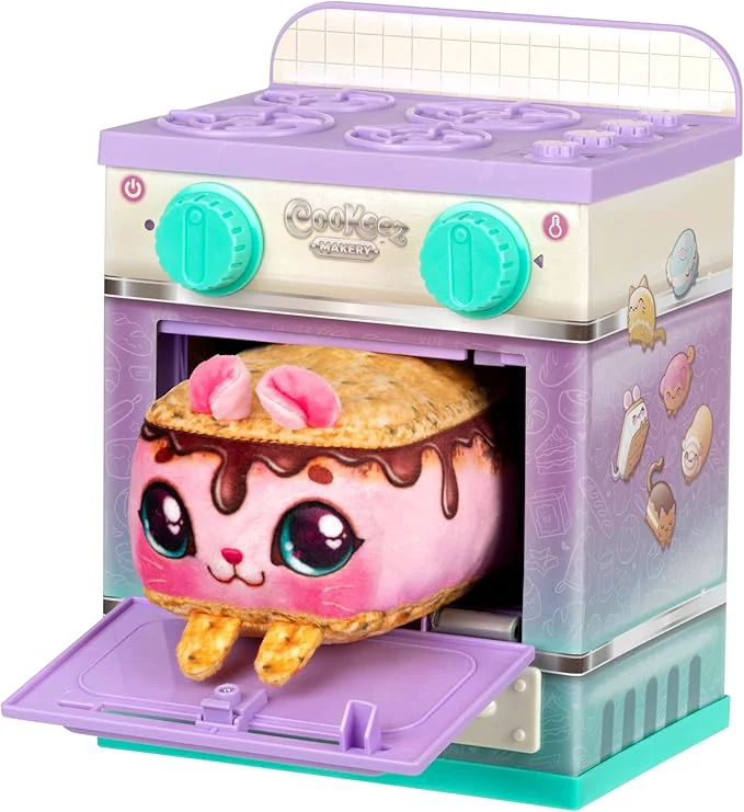 Stylish The Cookeez Makery Lil' Bakez Multi Pet Playset Comes to Mix Make 3 Bakes Includes 3 Non-Electric Scented Plush Pets Ingredients Accessories Apron- Amazon ExclusiveAbout This Lightweight