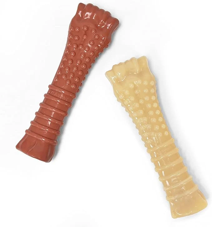 Easy-to-Use Nylabone Textured Knuckle Bone Power Chew Toy Optimized