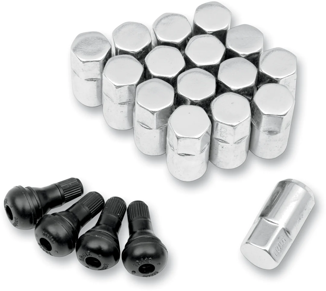 Carefully Designed MOOSE UTILITY Lug Nut - 12 mm x 1.25 - Chrome - Flat - 16 Pack SP300MO206 Practical