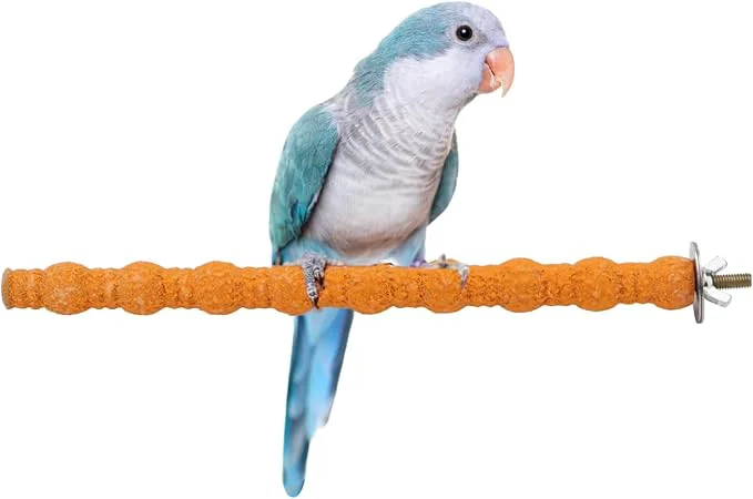 Casual Hypeety Wood Perch Stand Paw Grinding Stick Toy Colorful Pet Bird Cage Stand Genuine