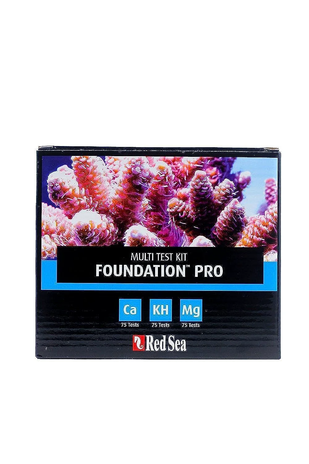 Fine Red Sea Reef Foundation Pro Test Kit – Accurate Calcium Alkalinity Magnesium Testing for Saltwater Aquariums 75 75 60 Tests Enhanced