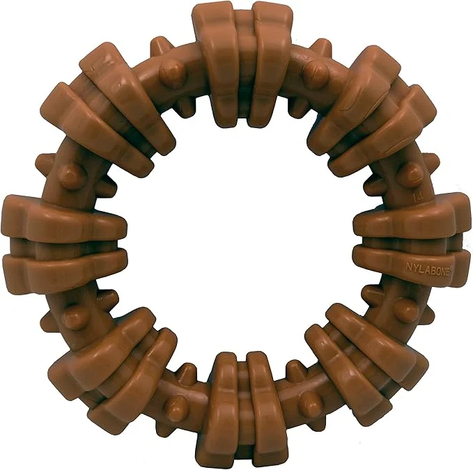 Exceptional Nylabone Textured Ring Power Chew Toy Superior