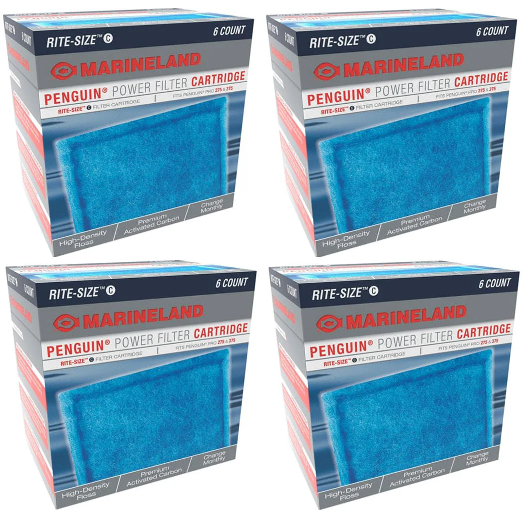Contemporary MarineLand Rite Size C 24pk Filter Cartridges – Penguin PRO Compatible Dependable