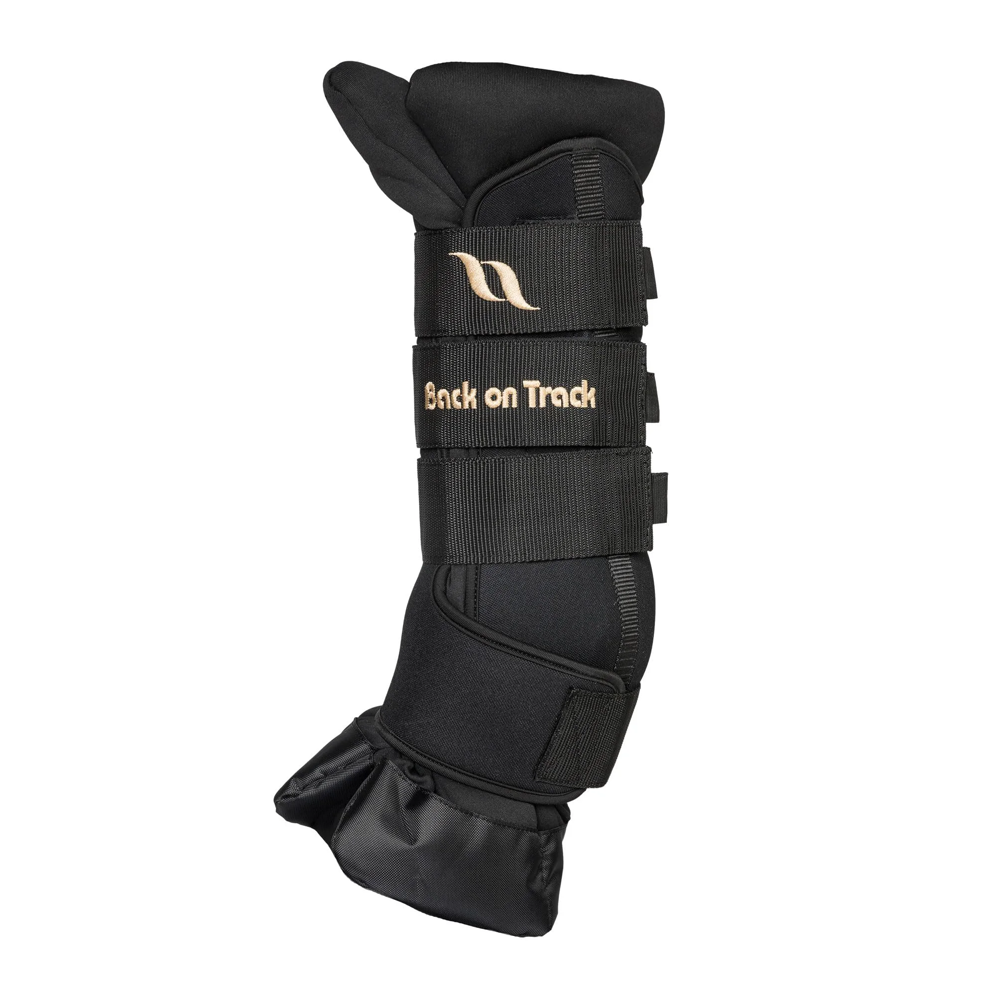 Artisan Back on Track Royal Quick Wraps Deluxe for Horses – Welltex 16 Large Black Pairs Reusable