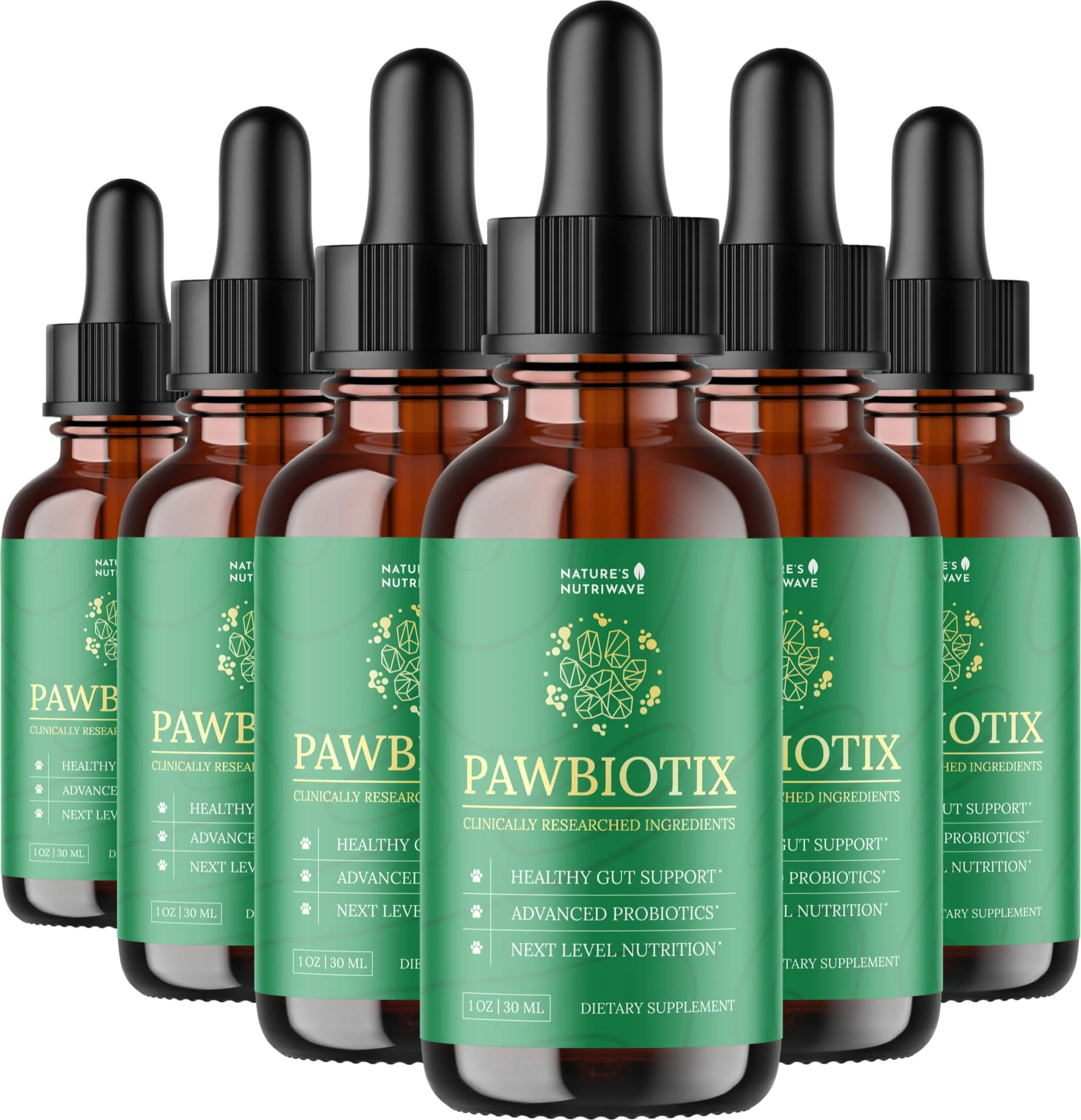 Sophisticated Nature s NutriWave Pawbiotix Liquid Probiotics for Dogs – Digestive Health 1oz 6-Month Verified