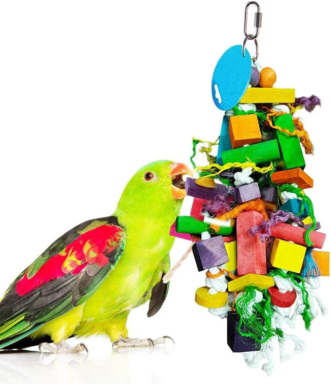 User-Friendly SunGrow Parrot Toy – Bird Foraging Chew Toy Trendy